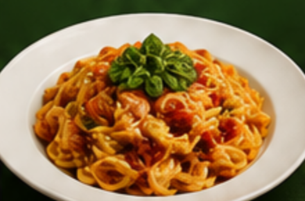 Sample pasta dish for Town Bistro