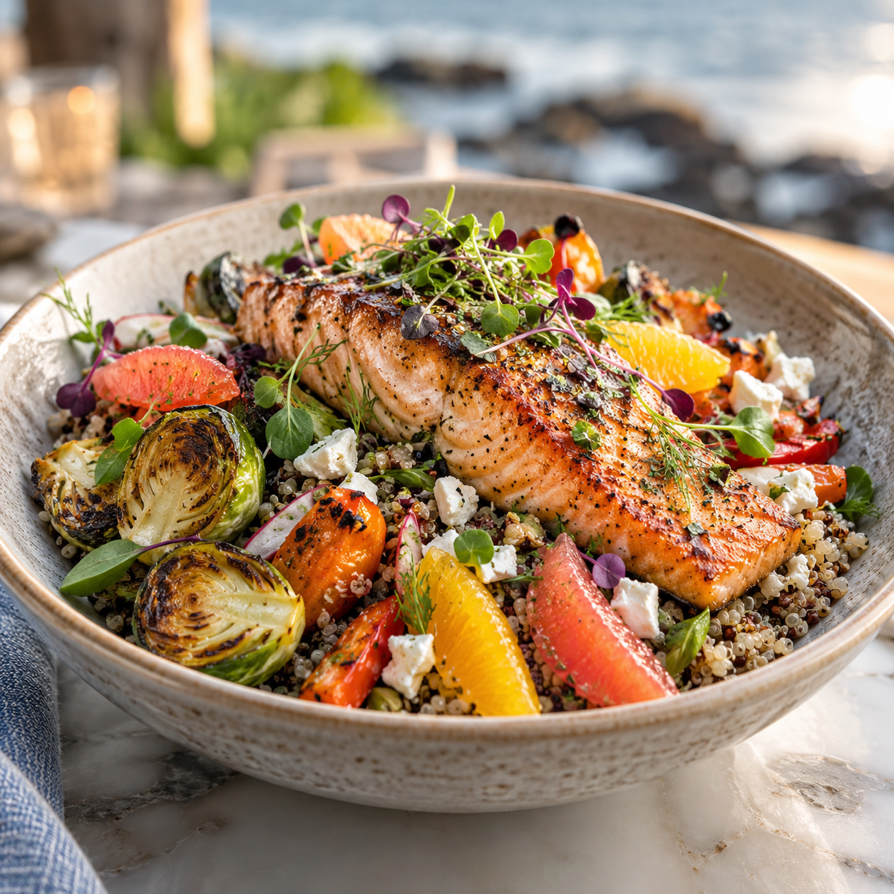 Citrus Herb Salmon Bowl