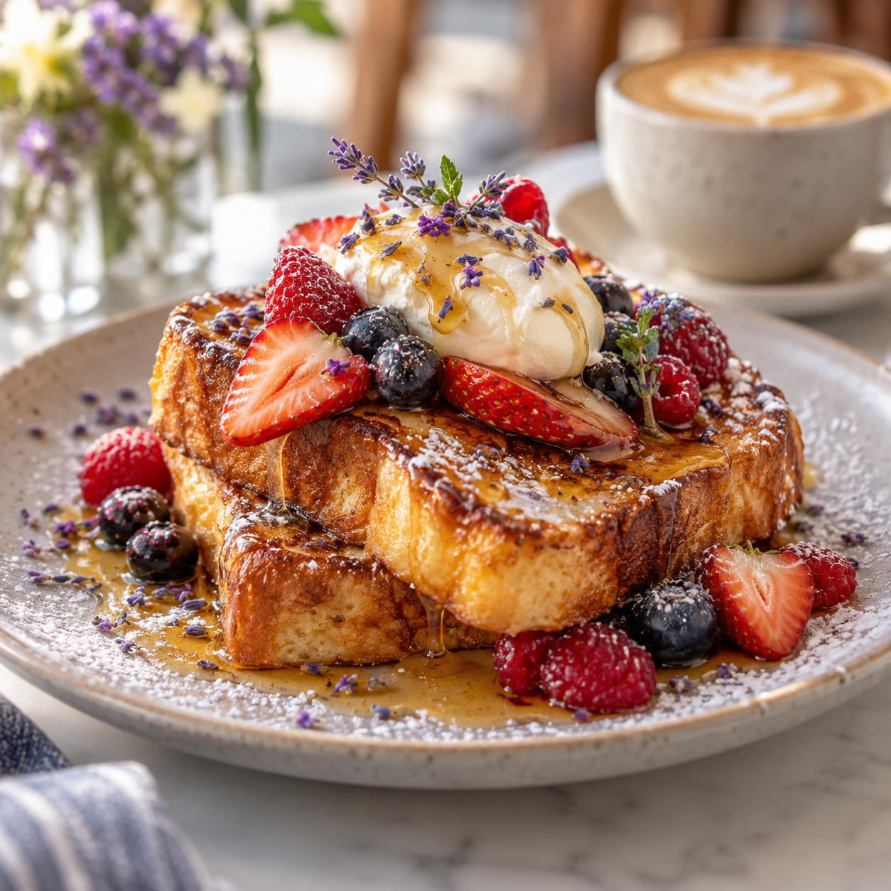 Lavender Honey French Toast